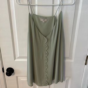 LOFT Women's Green Sleeveless Top